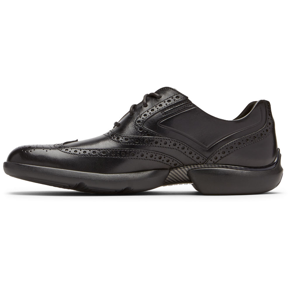 Rockport Mens Total Motion Advance Wingtip - Lace Up Black - HXL240516